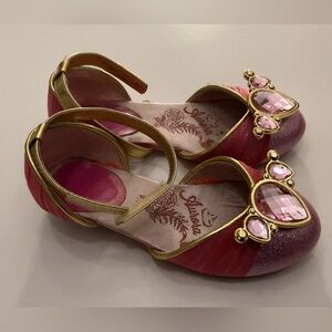 Disney Aurora Pink and Gold Kids Dress Shoes